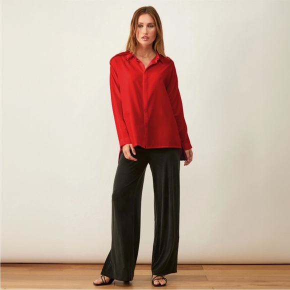 ADAY Tops - ADAY Something Cool Button Down in Chili Red Size Large Limited Edition Normcore